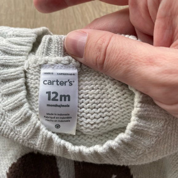 Carter’s sweater and flannel shirt - Picture 3 of 6